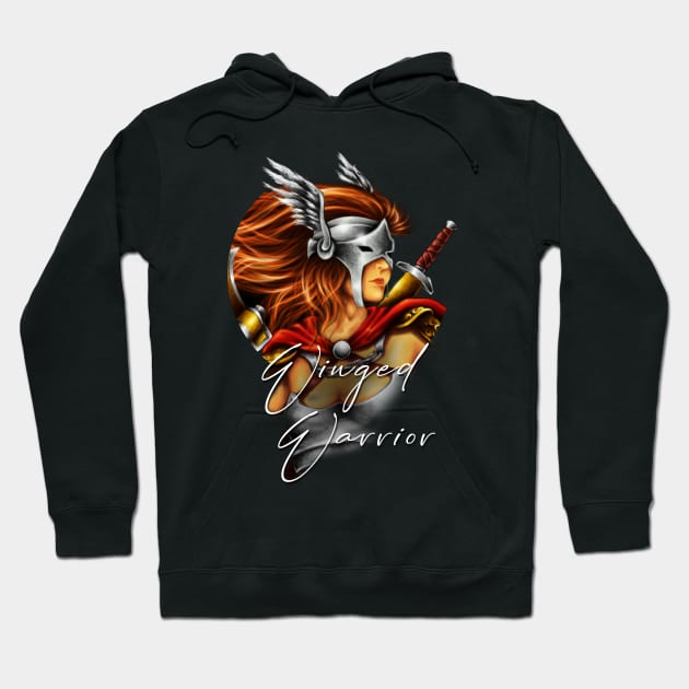 Winged Warrior Hoodie by VintageHeroes